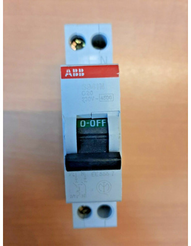 Abb EE 555 7 - S941N C20 INTERRUTTORE Automatico 4,5KA 1P+N